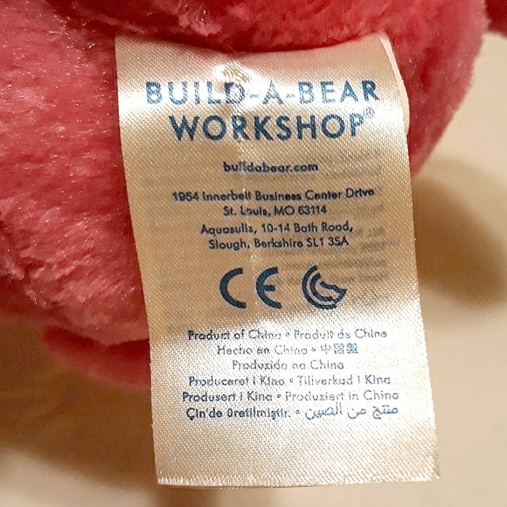 Build-A-Bear x Shopkins D'Lish Bear Pink Plush Stuffed Animal Blue Eyes - Picture 8 of 11
